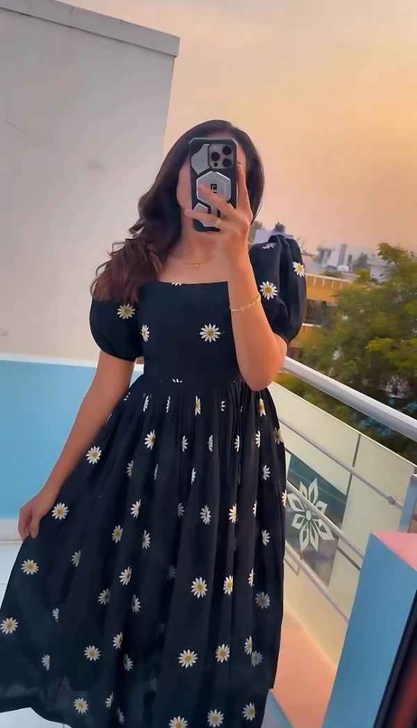 Kudbi's Sunfest Cotton Frock Style.