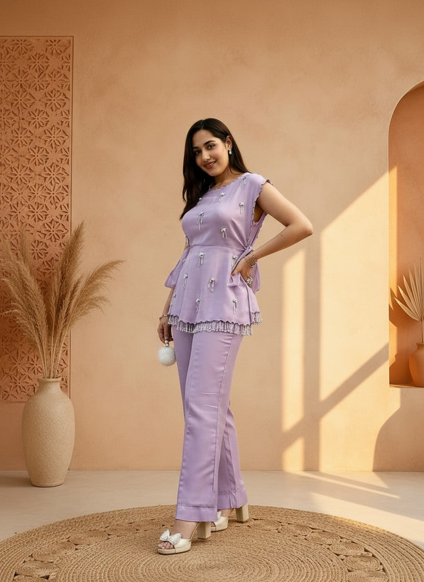 Radhika-3 Fancy Crop top 3 pcs designer set