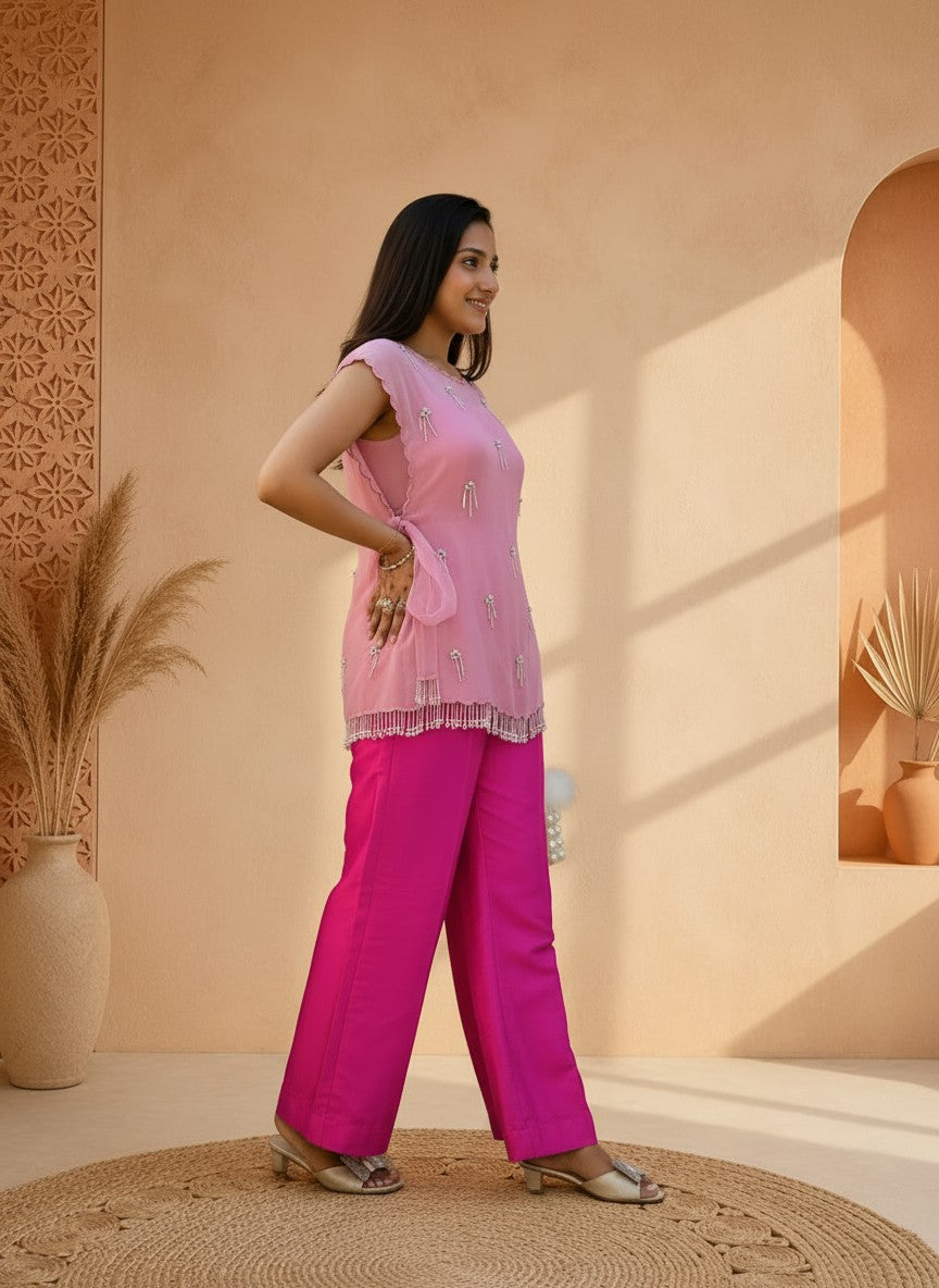 Radhika Fancy Crop top 3 pcs designer set