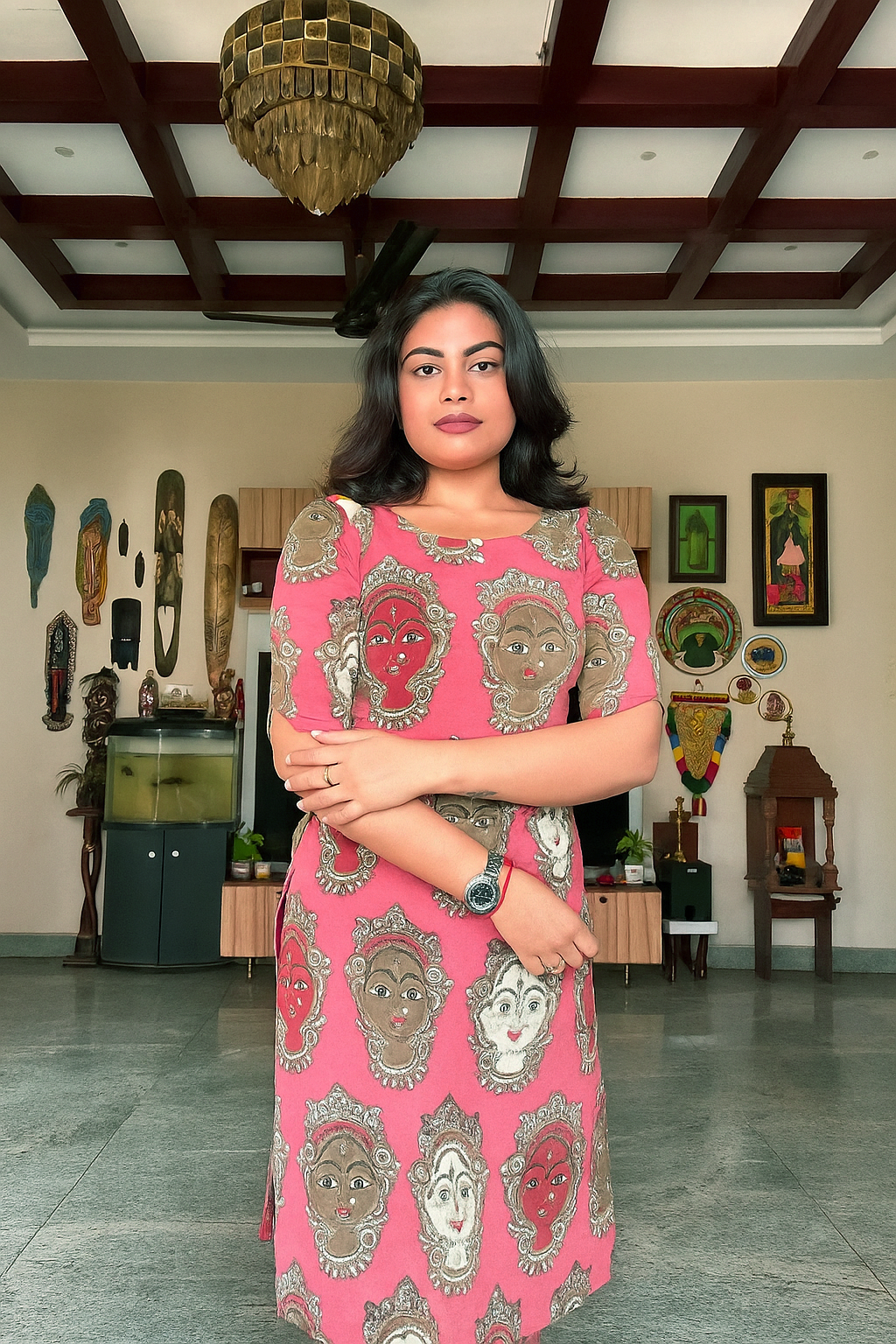 Kathak Motif Kurti for women (Only Kurti)