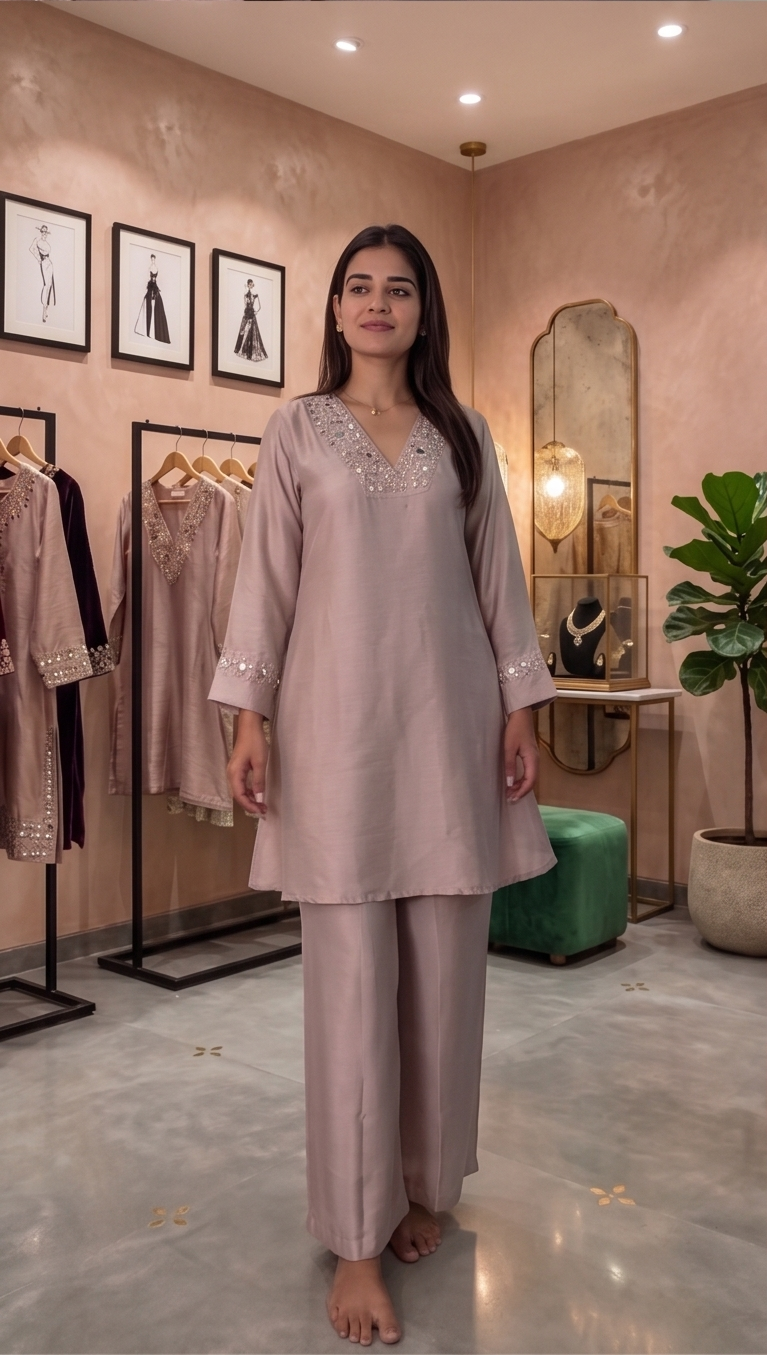 Mixi Shades Real mirror Stylish Co-ords set