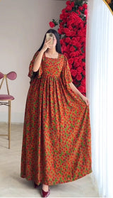 Kudbi's Kiwi Maxi western Style Gown