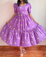 Kudbi's Flower Cotton Frock Style.