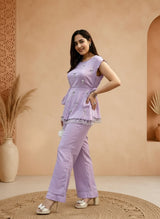 Radhika-3  Fancy Crop top 3 pcs designer set