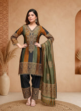 Janasya Heavy Embroidered Sharara Suit with Dupatta