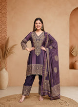 Janasya Heavy Embroidered Sharara Suit with Dupatta