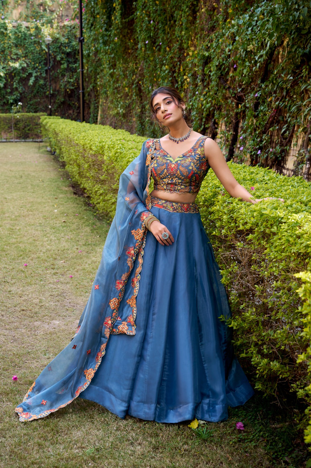 Kudbi Elvina Embroidered Lehenga Choli Set | Festive & Wedding Wear for Women