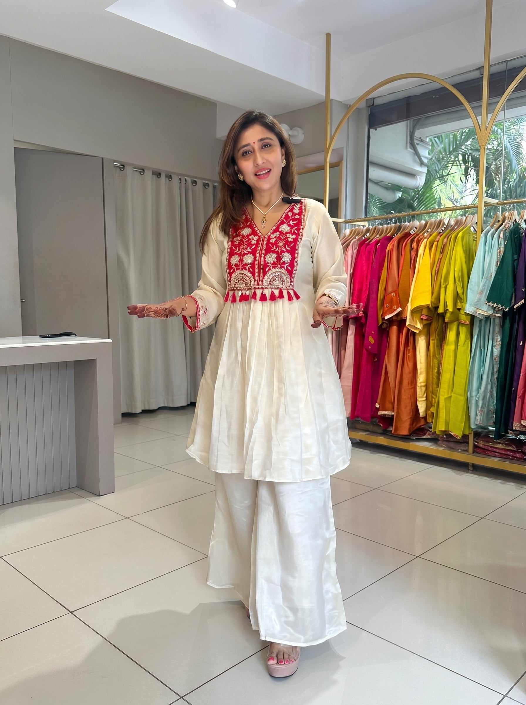 Fuljari Premium Anarkali Style handwork Co-ords set